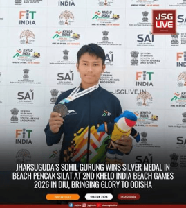 Sohil Gurung Wins Silver at Khelo India Beach Games